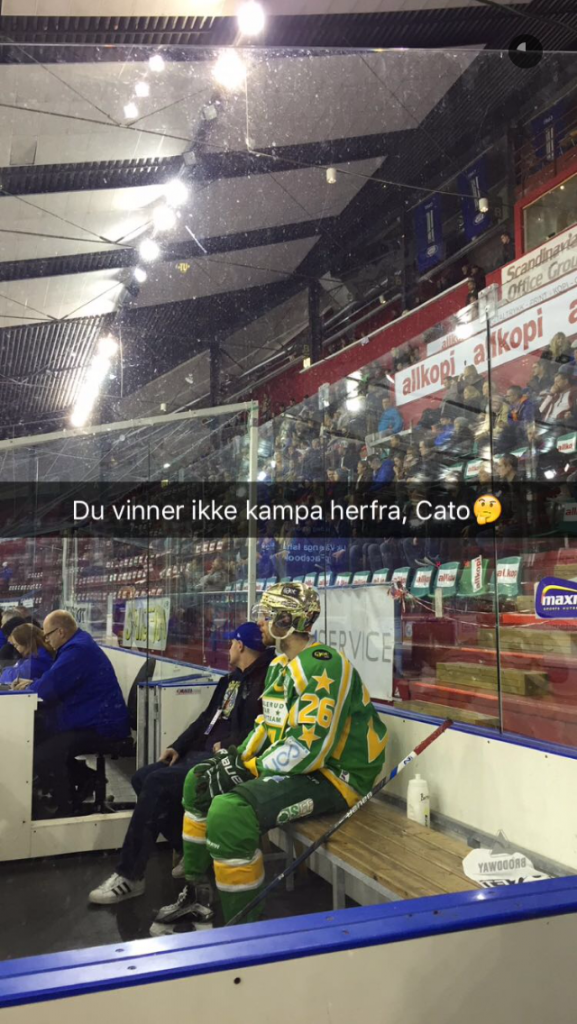 Vålerenga Hockey er passe cheeky på Snapchat.